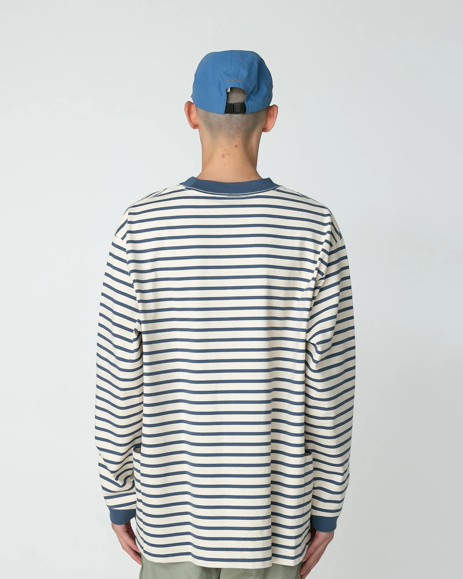 Heavy Cotton Border Long Sleeve T-Shirt