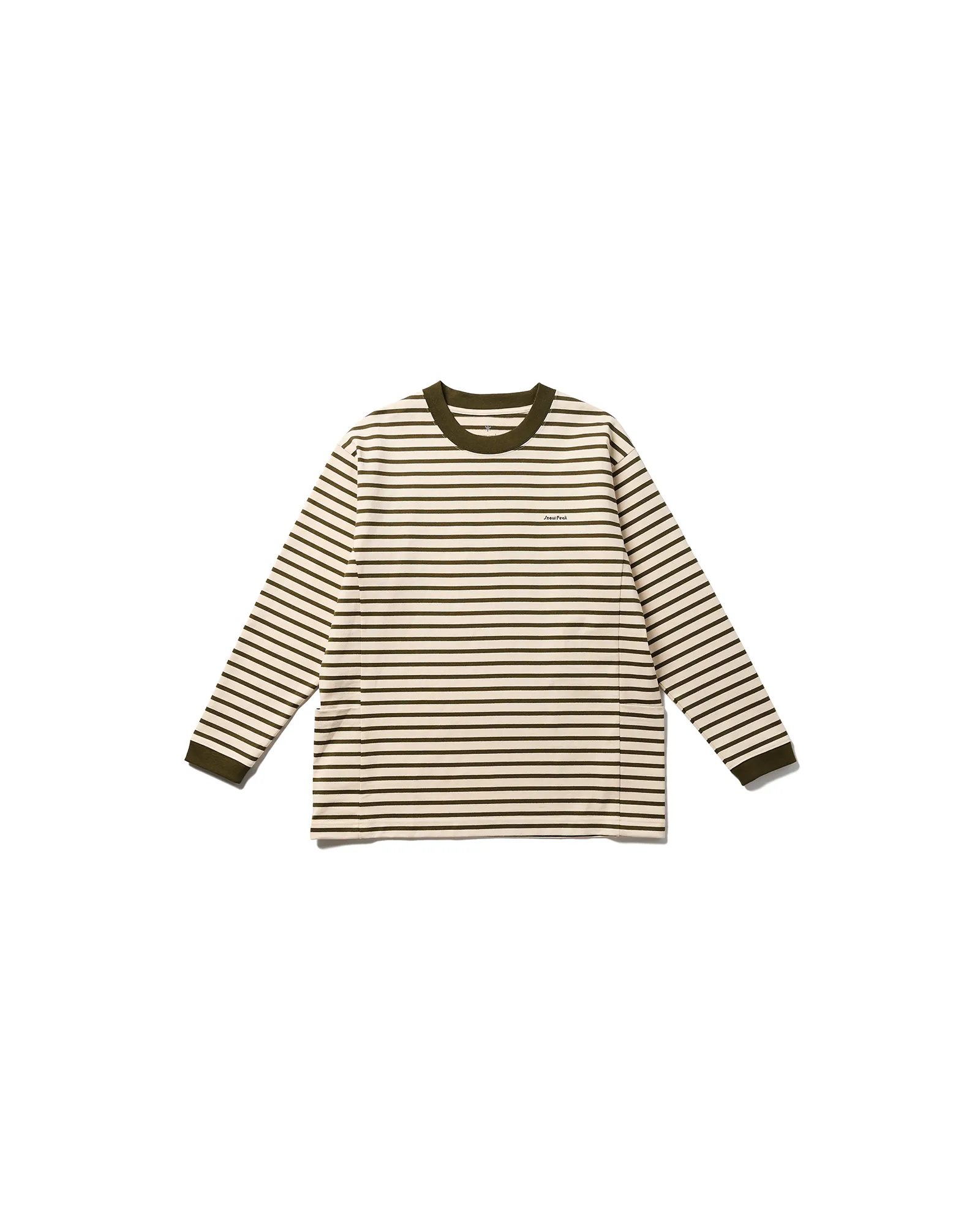 Heavy Cotton Border Long Sleeve T-Shirt