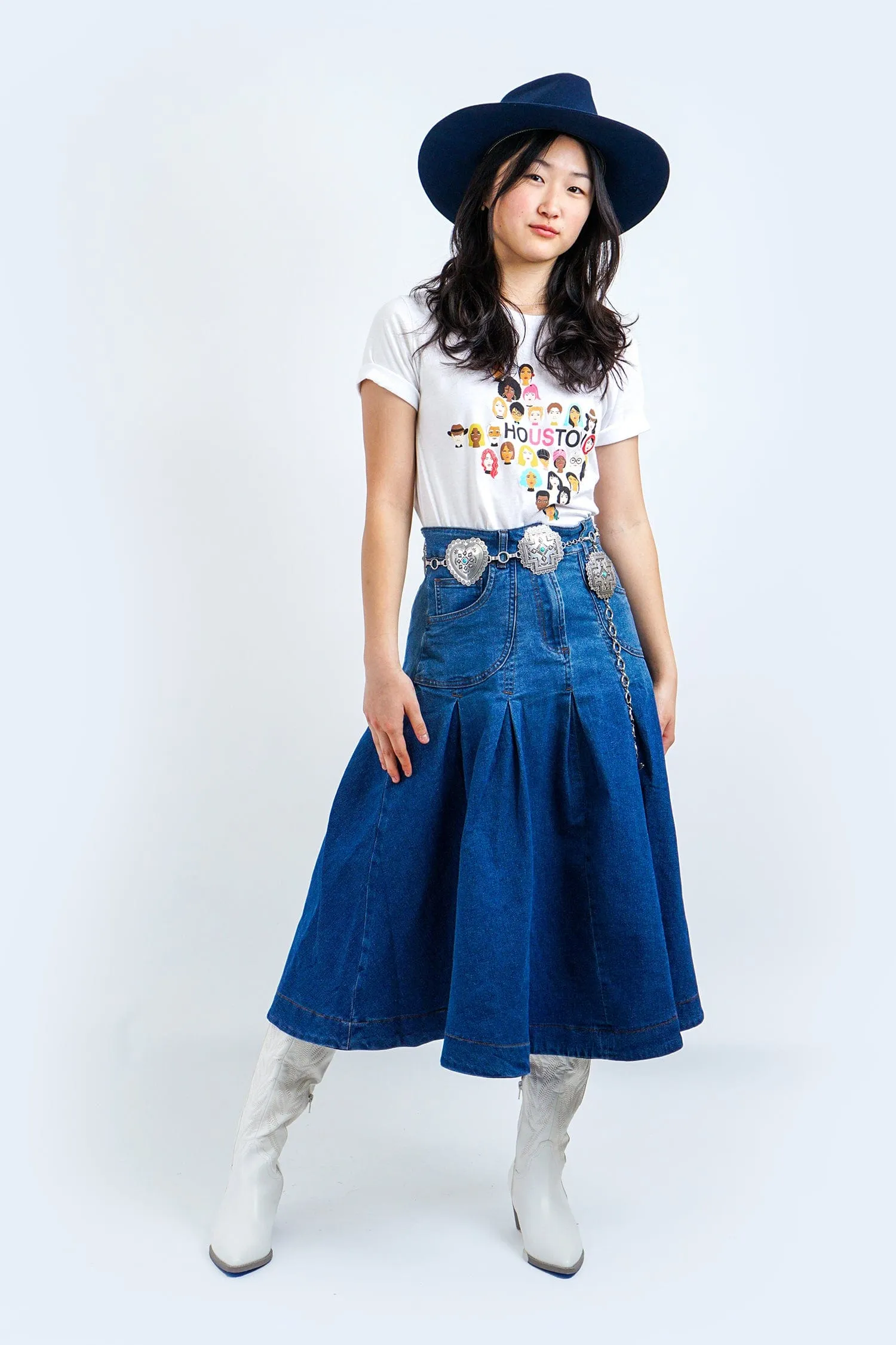 Houston Us T-Shirt in White