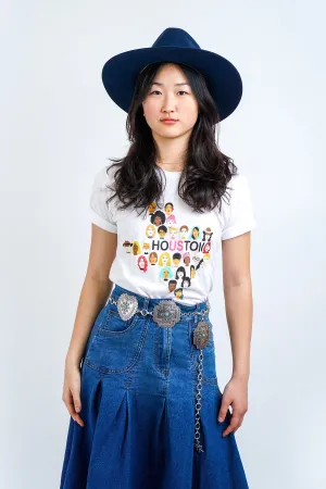 Houston Us T-Shirt in White
