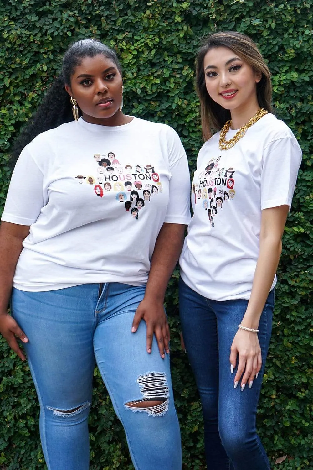 Houston Us T-Shirt in White