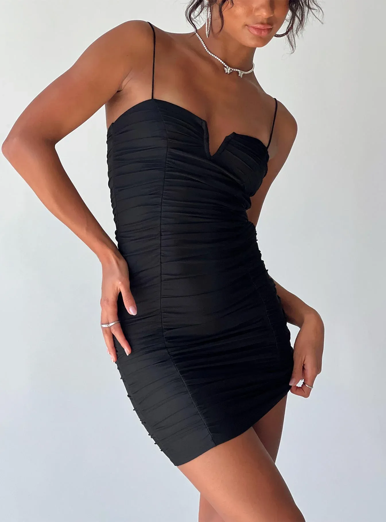 I Want You Mini Dress Black Tall