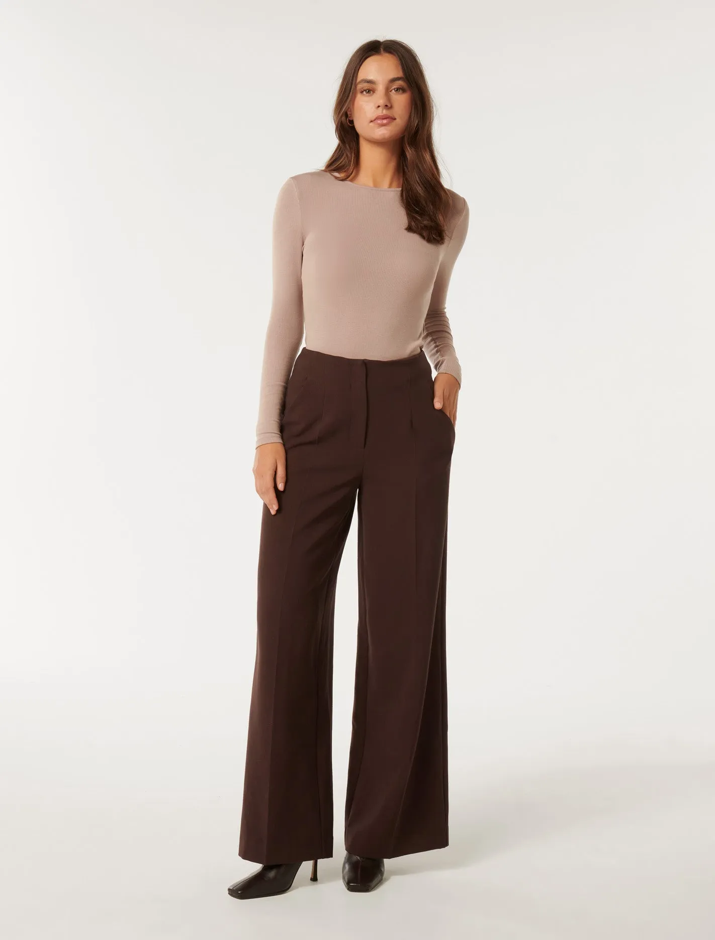 Janelle Long Sleeve Crew Neck Top
