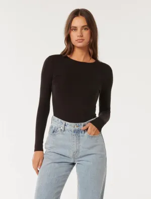 Janelle Long Sleeve Crew Neck Top