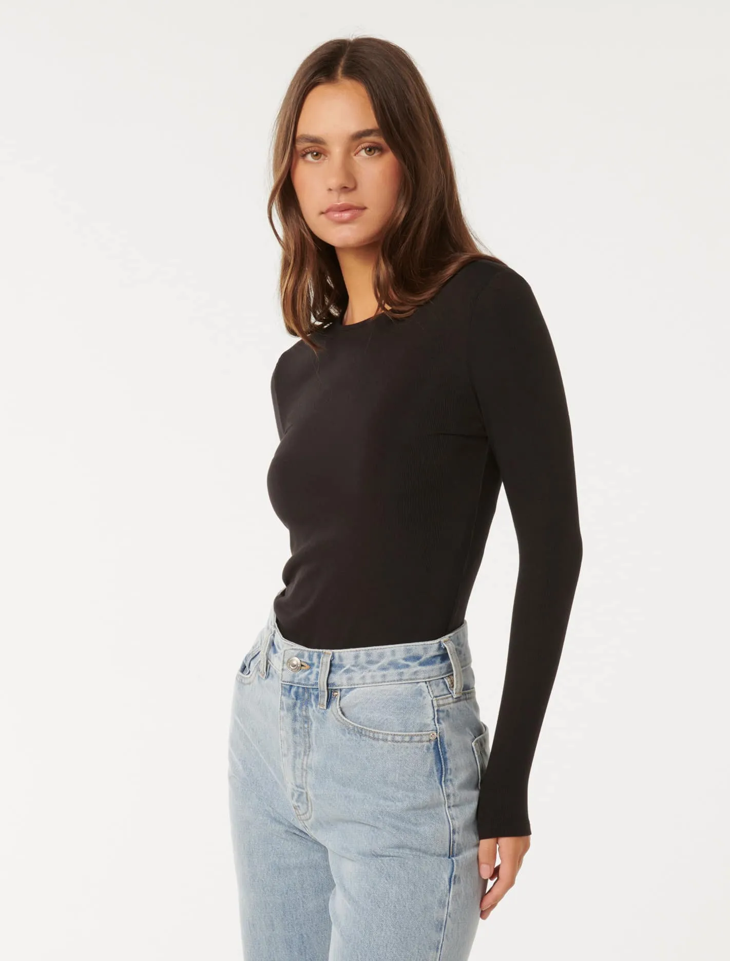 Janelle Long Sleeve Crew Neck Top