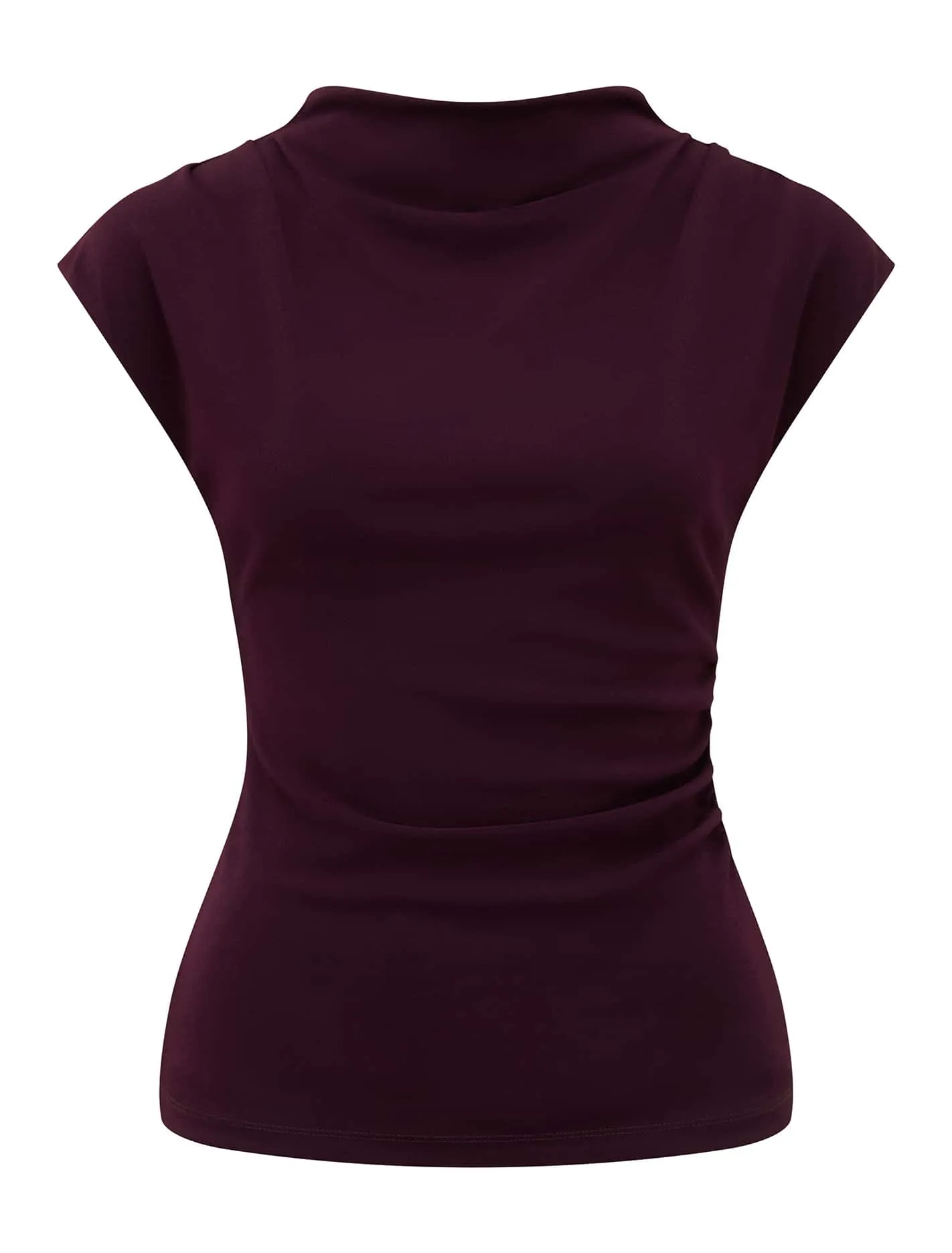 Leenah Grown On Neck Crepe Top