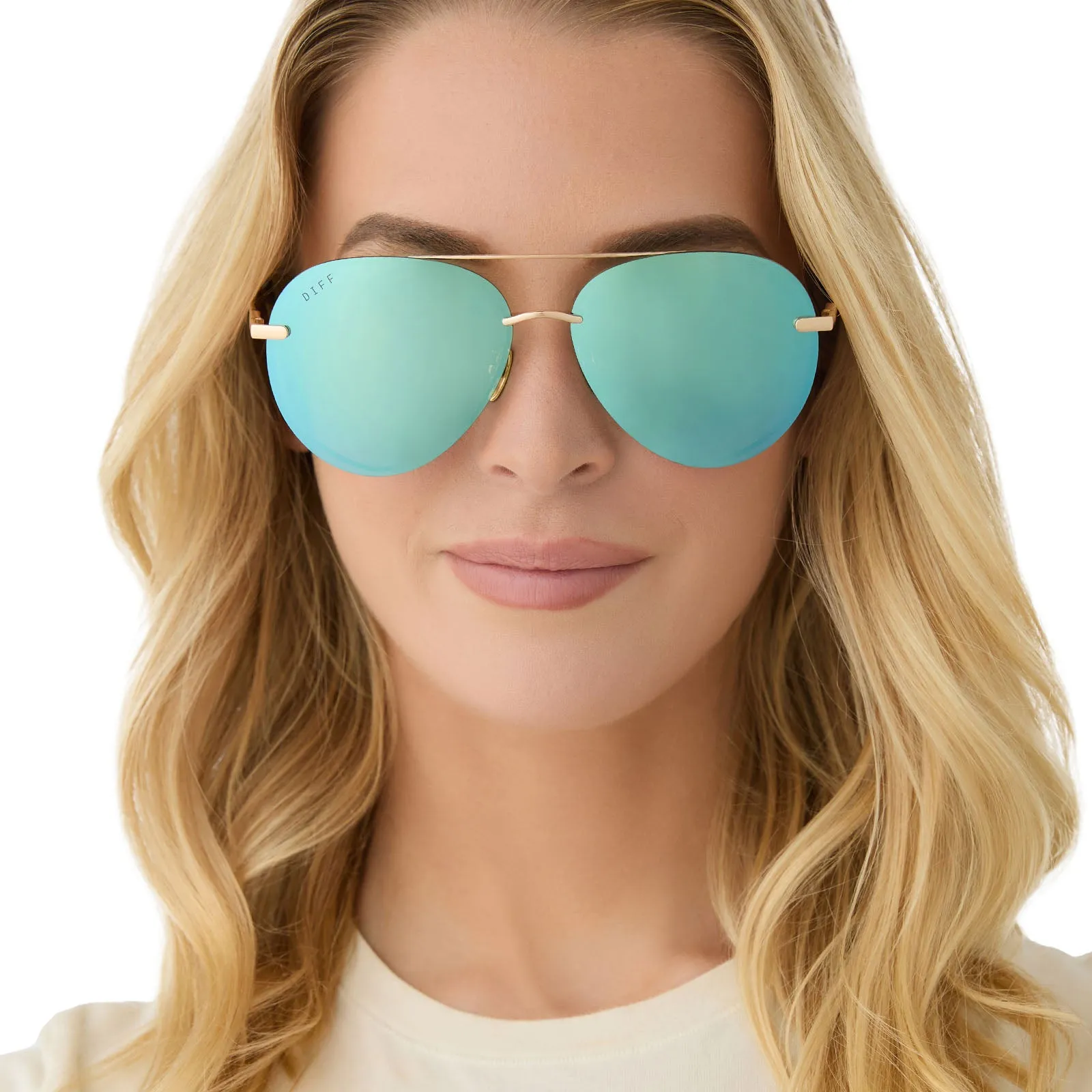 LENOX - GOLD   AQUATIC AWE MIRROR SUNGLASSES
