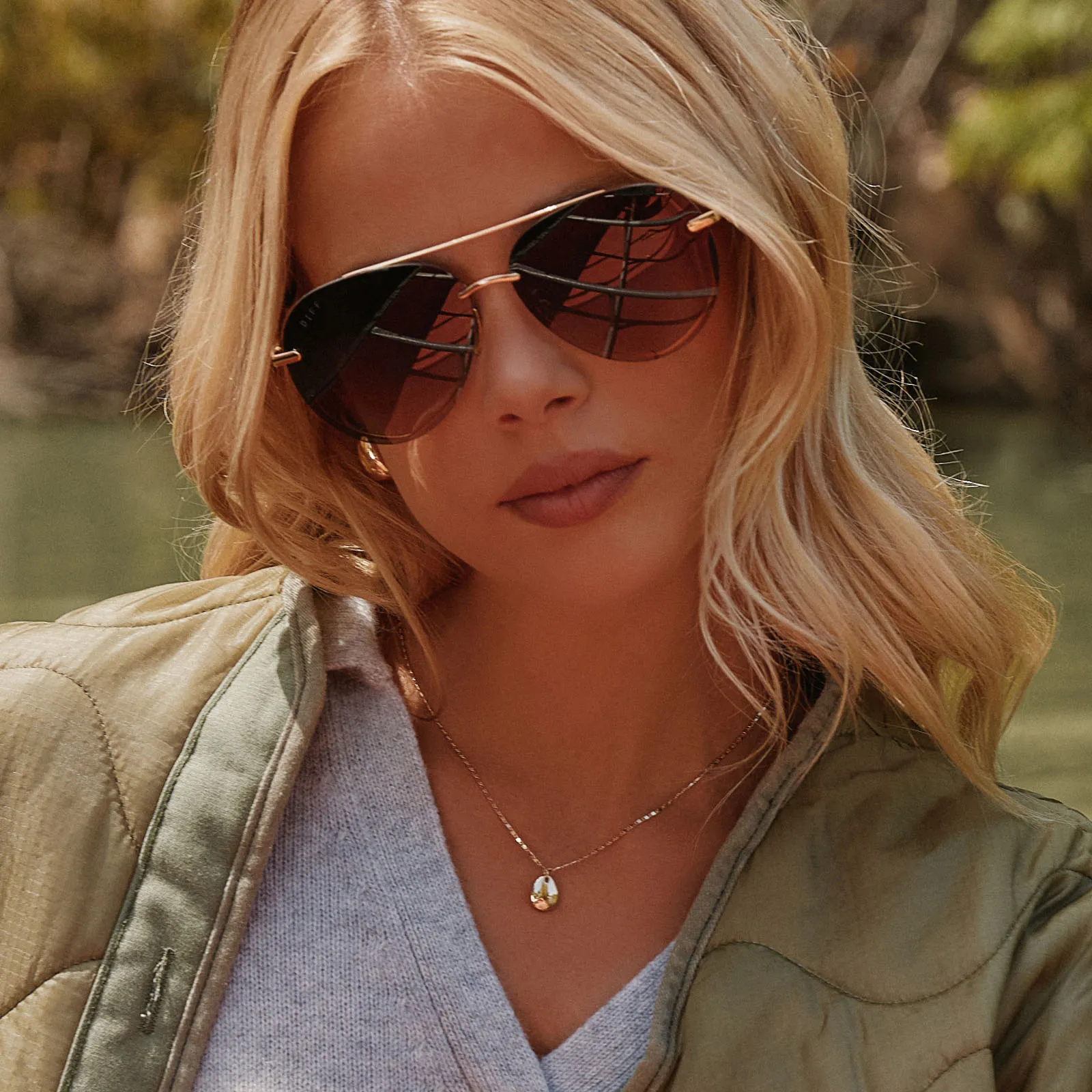 LENOX - GOLD   BLACK   GREY GRADIENT POLARIZED SUNGLASSES