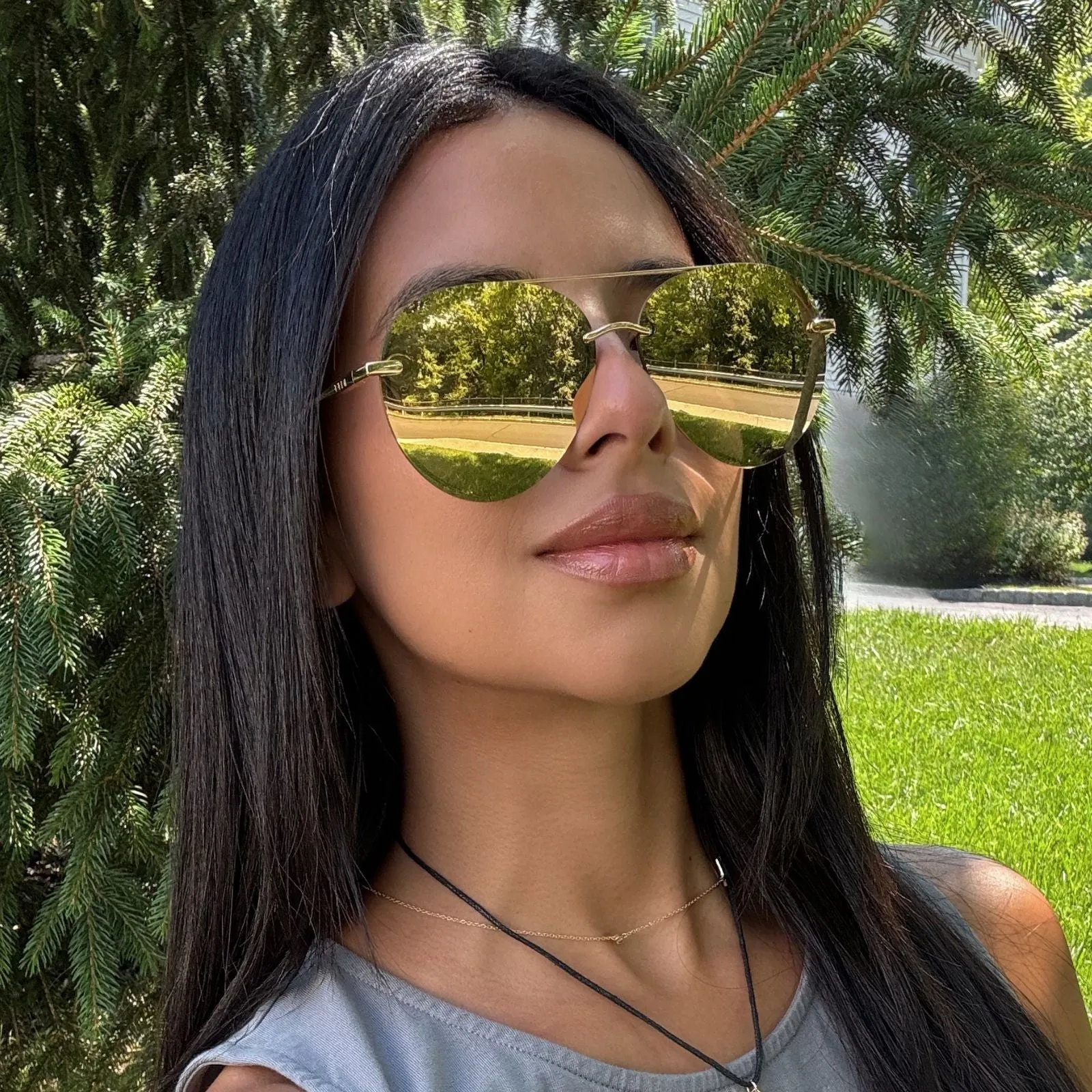LENOX - GOLD   BRILLIANT GOLD MIRROR   POLARIZED SUNGLASSES
