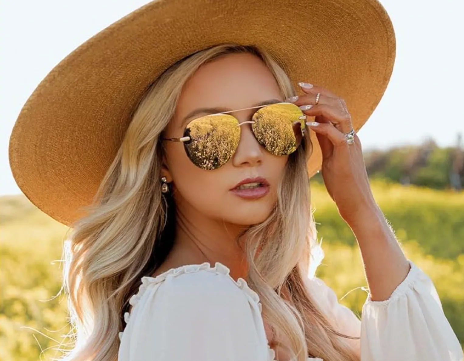 LENOX - GOLD   BRILLIANT GOLD MIRROR   POLARIZED SUNGLASSES