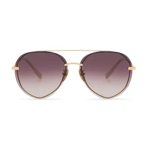 LENOX - GOLD   BROWN GRADIENT MIRROR POLARIZED SUNGLASSES