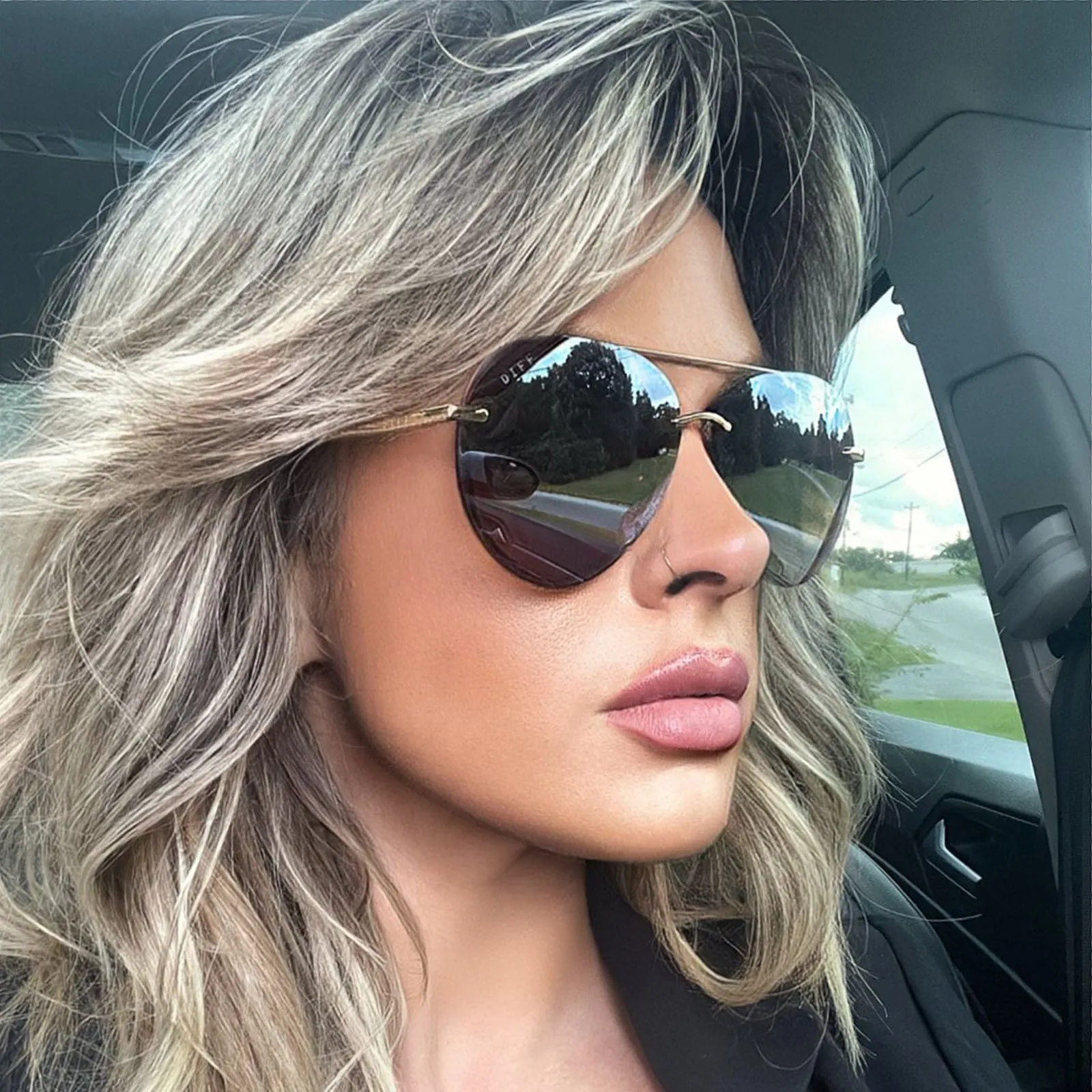 LENOX - GOLD   BROWN GRADIENT MIRROR POLARIZED SUNGLASSES