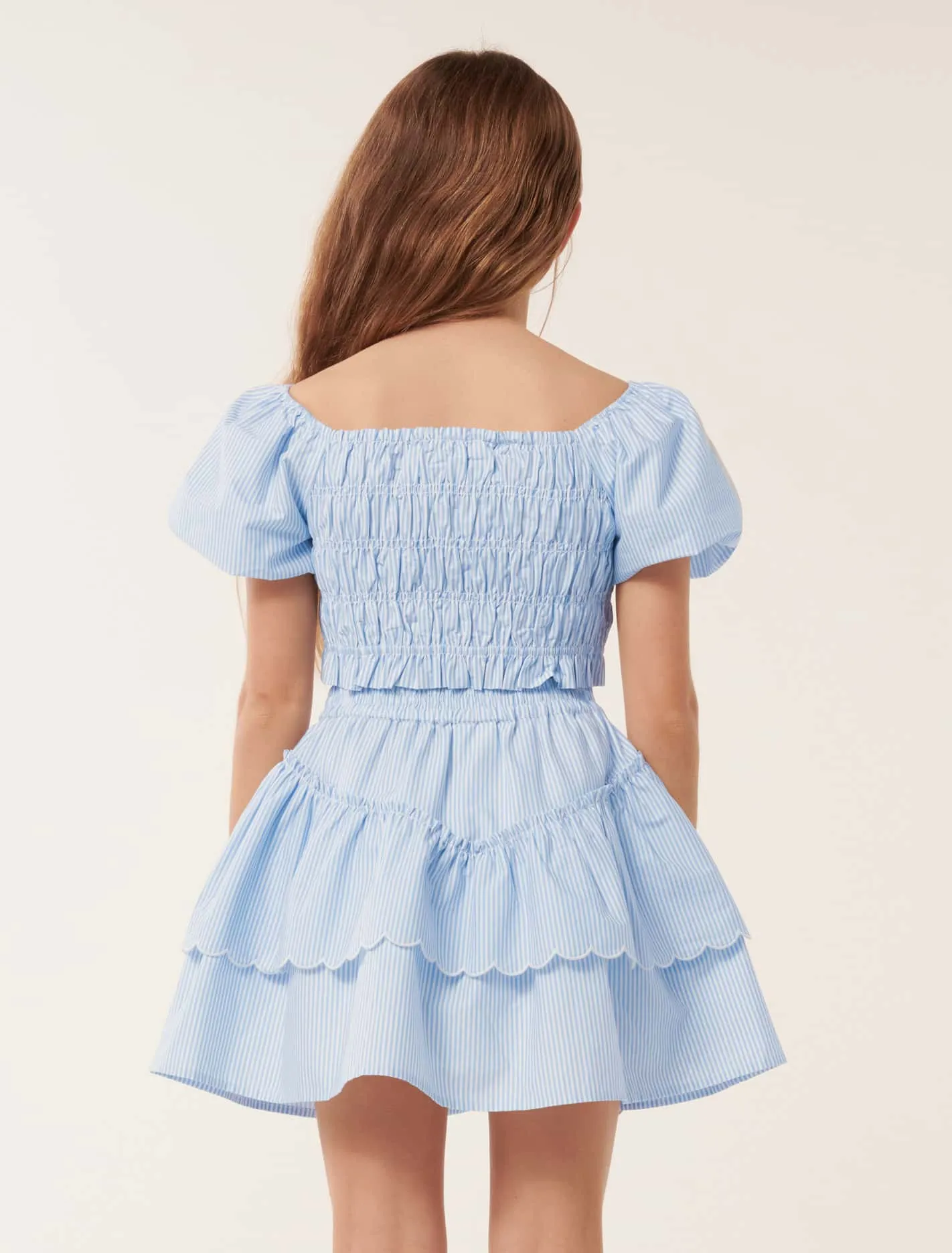 Lilliana Shirred Puff Teen Top