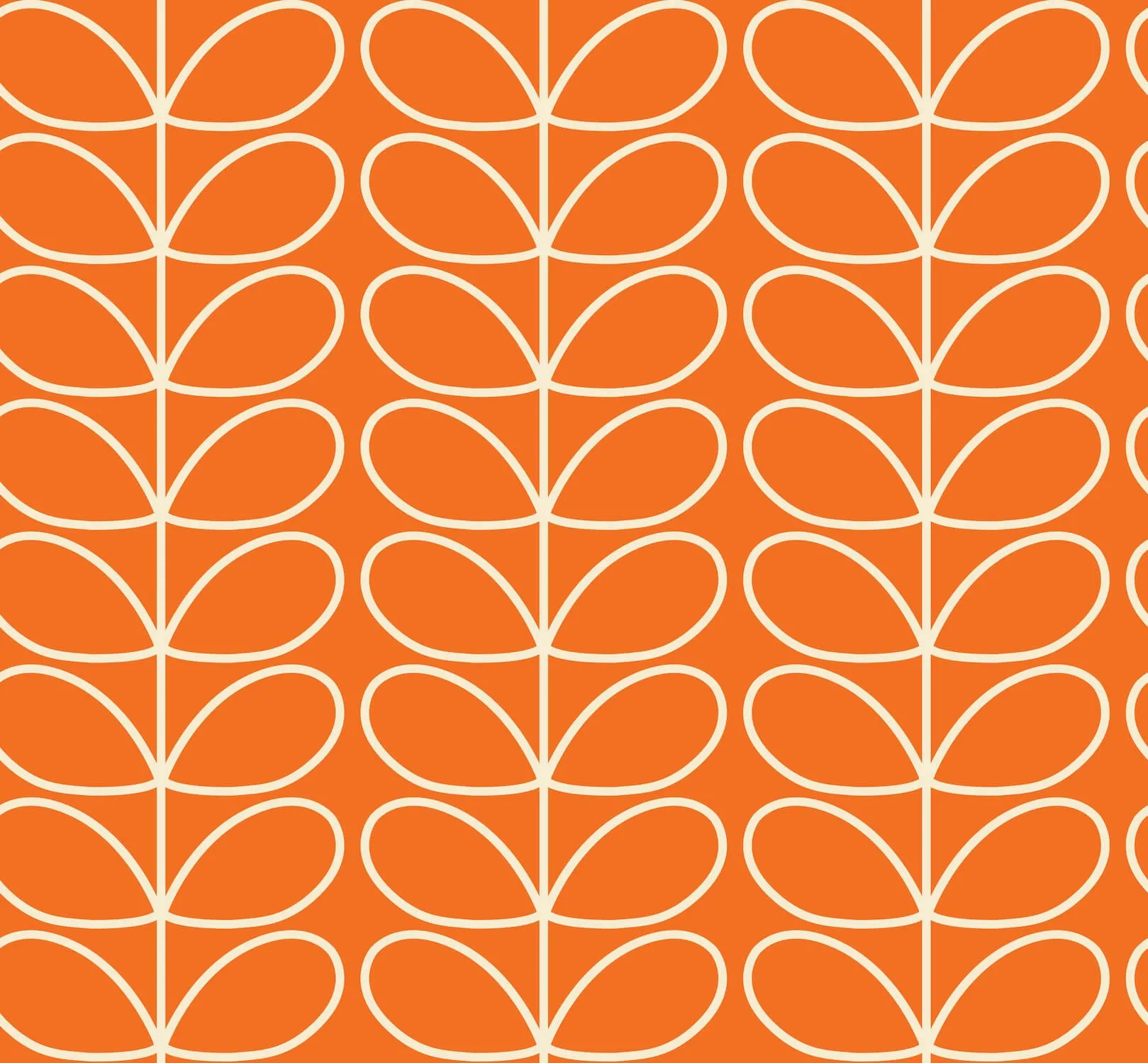 Linear Stem Tomato Wallpaper - 52cm x 10m