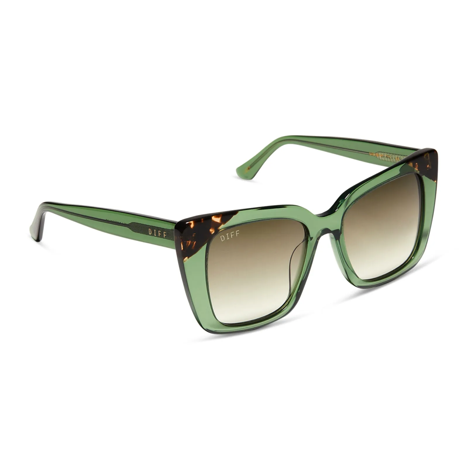 LIZZY - SAGE CRYSTAL   G15 GRADIENT SUNGLASSES