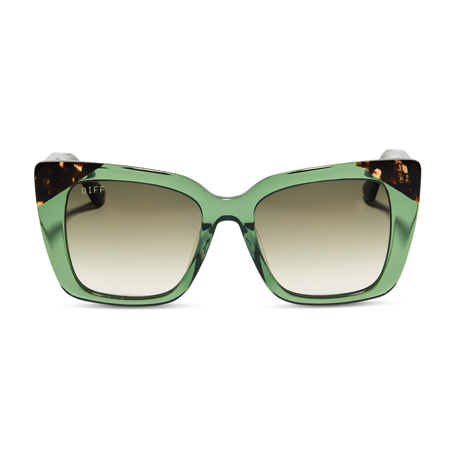 LIZZY - SAGE CRYSTAL   G15 GRADIENT SUNGLASSES