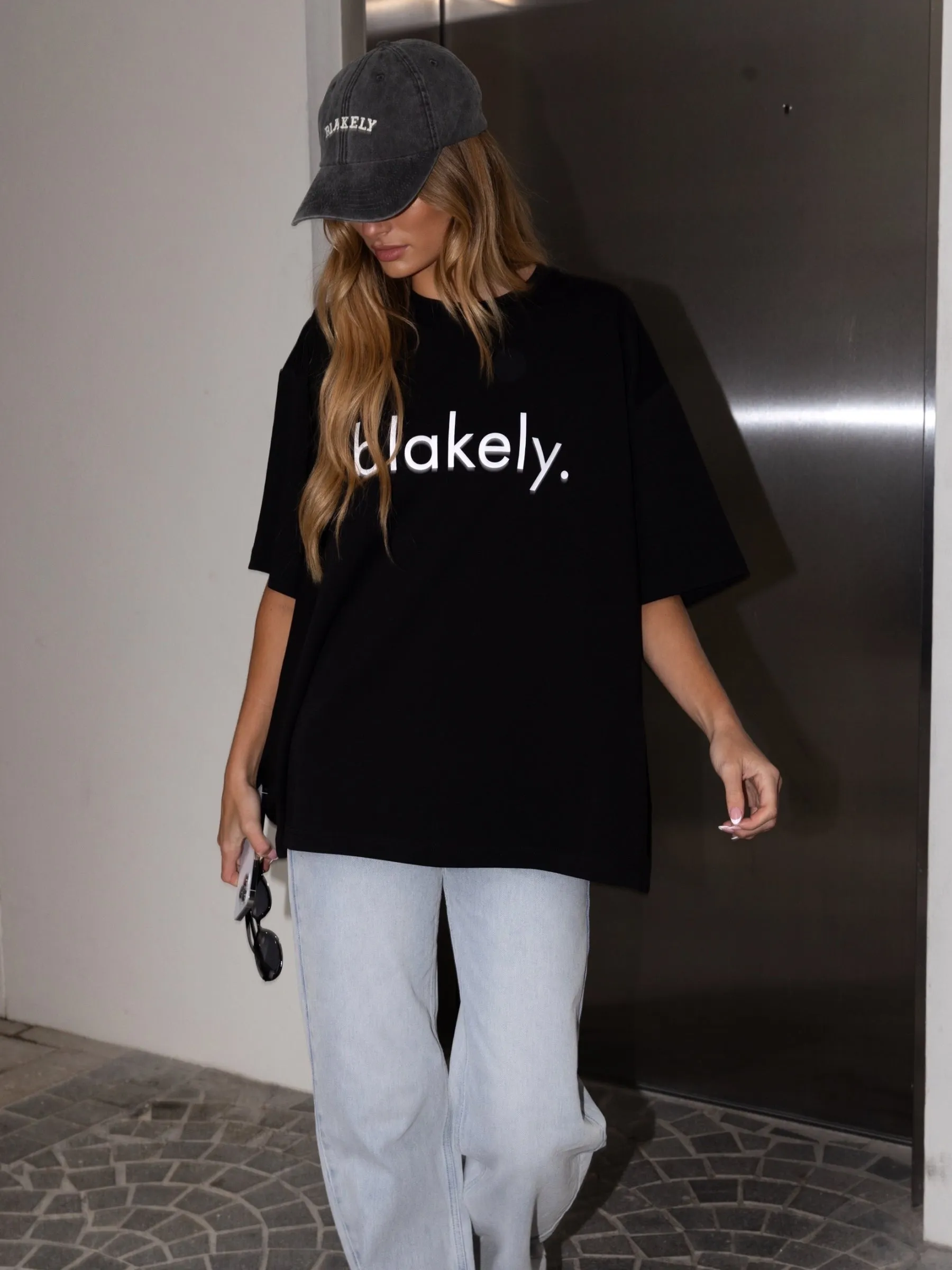 Logo Oversized T-Shirt - Black