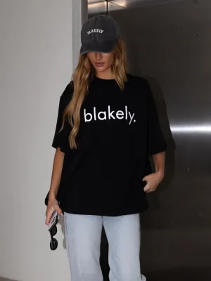 Logo Oversized T-Shirt - Black