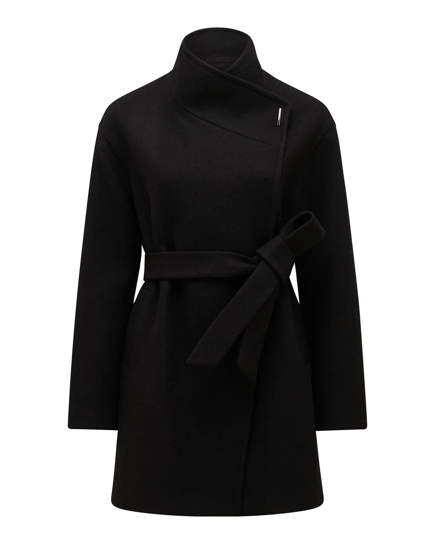Lola Funnel Neck Wrap Coat