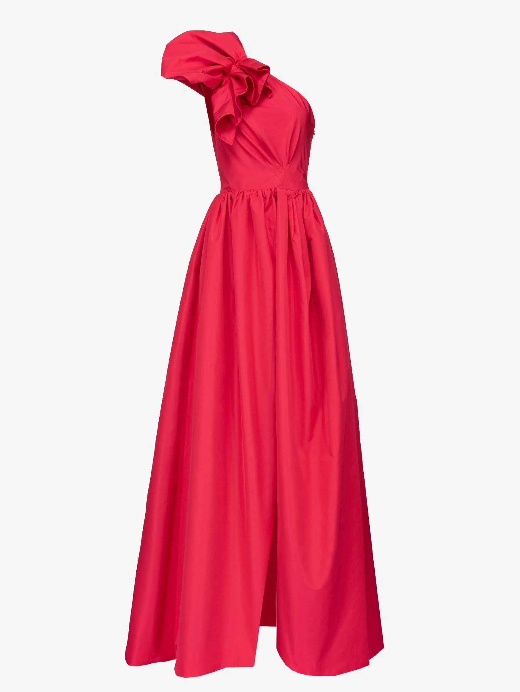 Long Dress in Red Taffeta