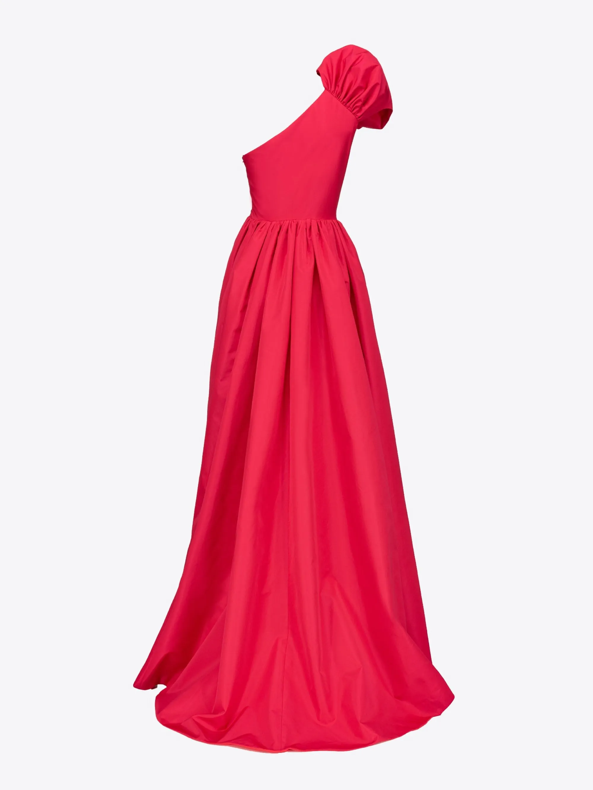 Long Dress in Red Taffeta
