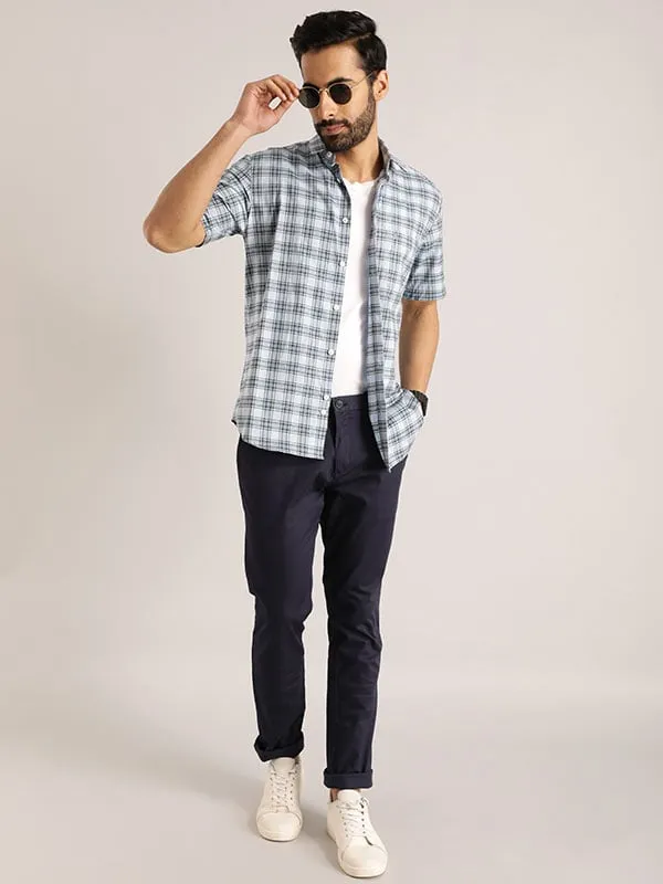 Men Urban Fit Cotton Stretch Trouser