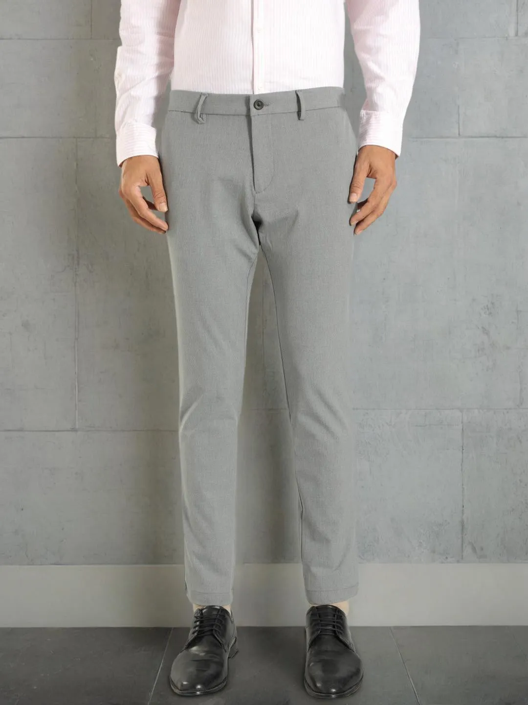 Men Urban Fit Cotton Stretch Trouser