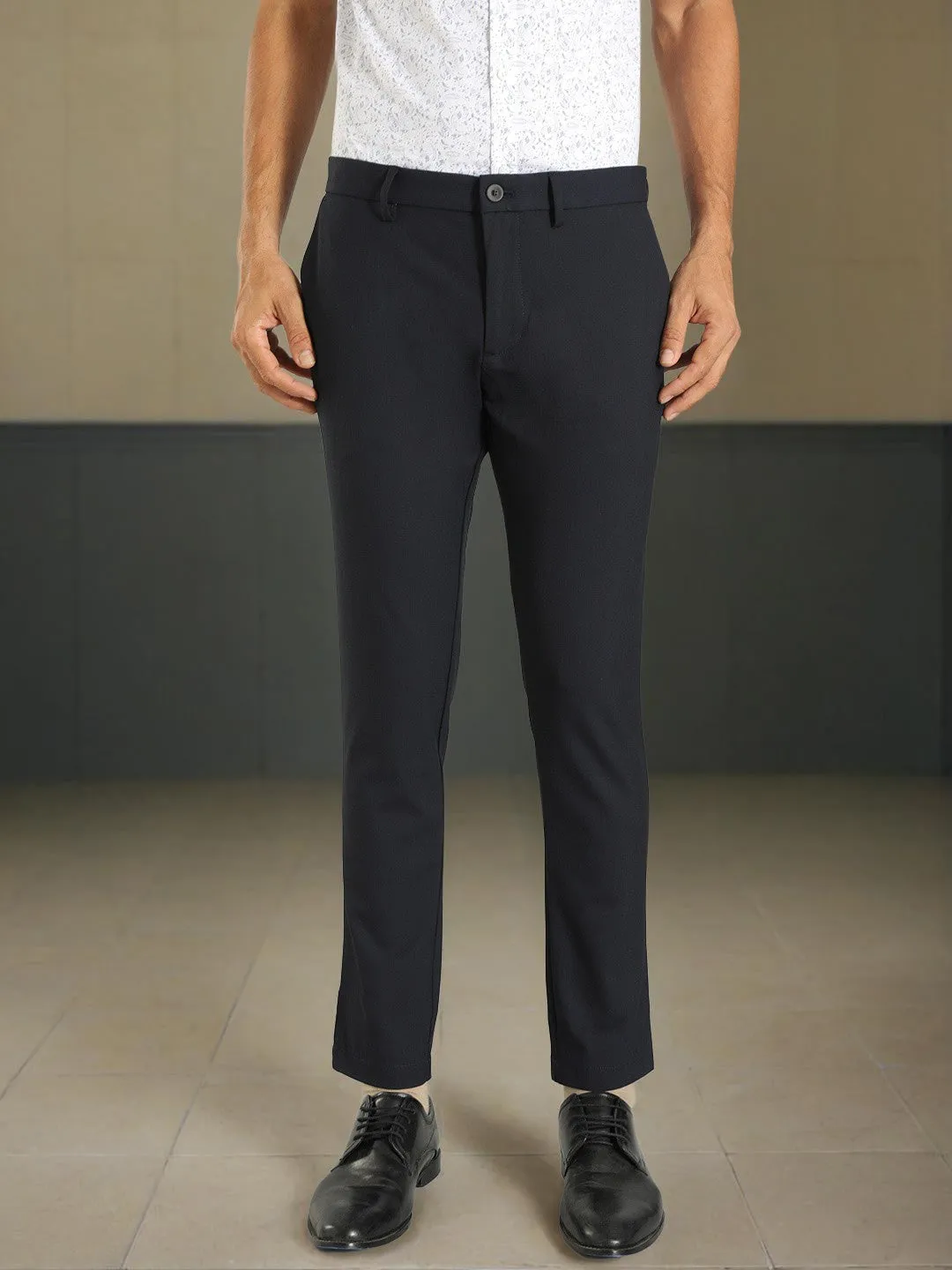 Men Urban Fit Cotton Stretch Trouser