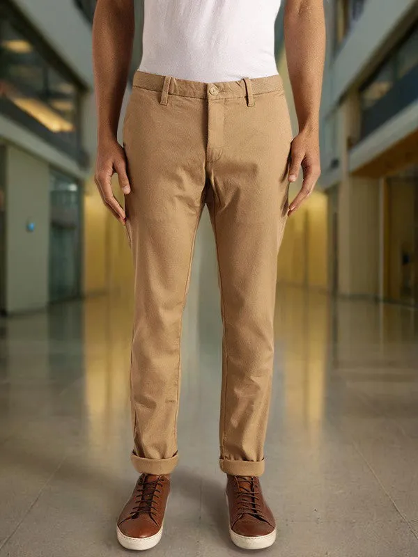 Men Urban Fit Cotton Stretch Trouser