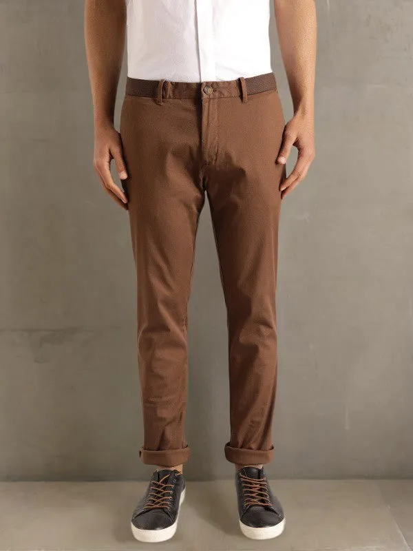 Men Urban Fit Cotton Stretch Trouser