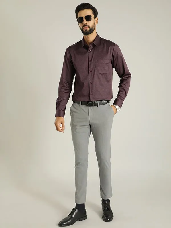 Men Urban Fit Polyester Blend Trouser
