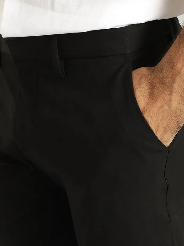 Men Urban Fit Polyester Blend Trouser