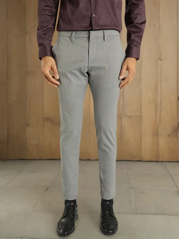 Men Urban Fit Polyester Blend Trouser