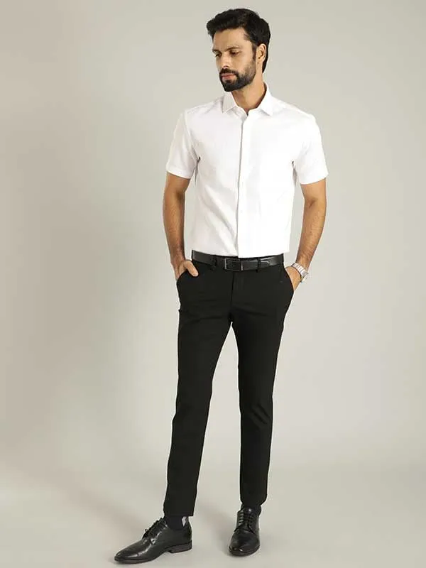 Men Urban Fit Polyester Blend Trouser