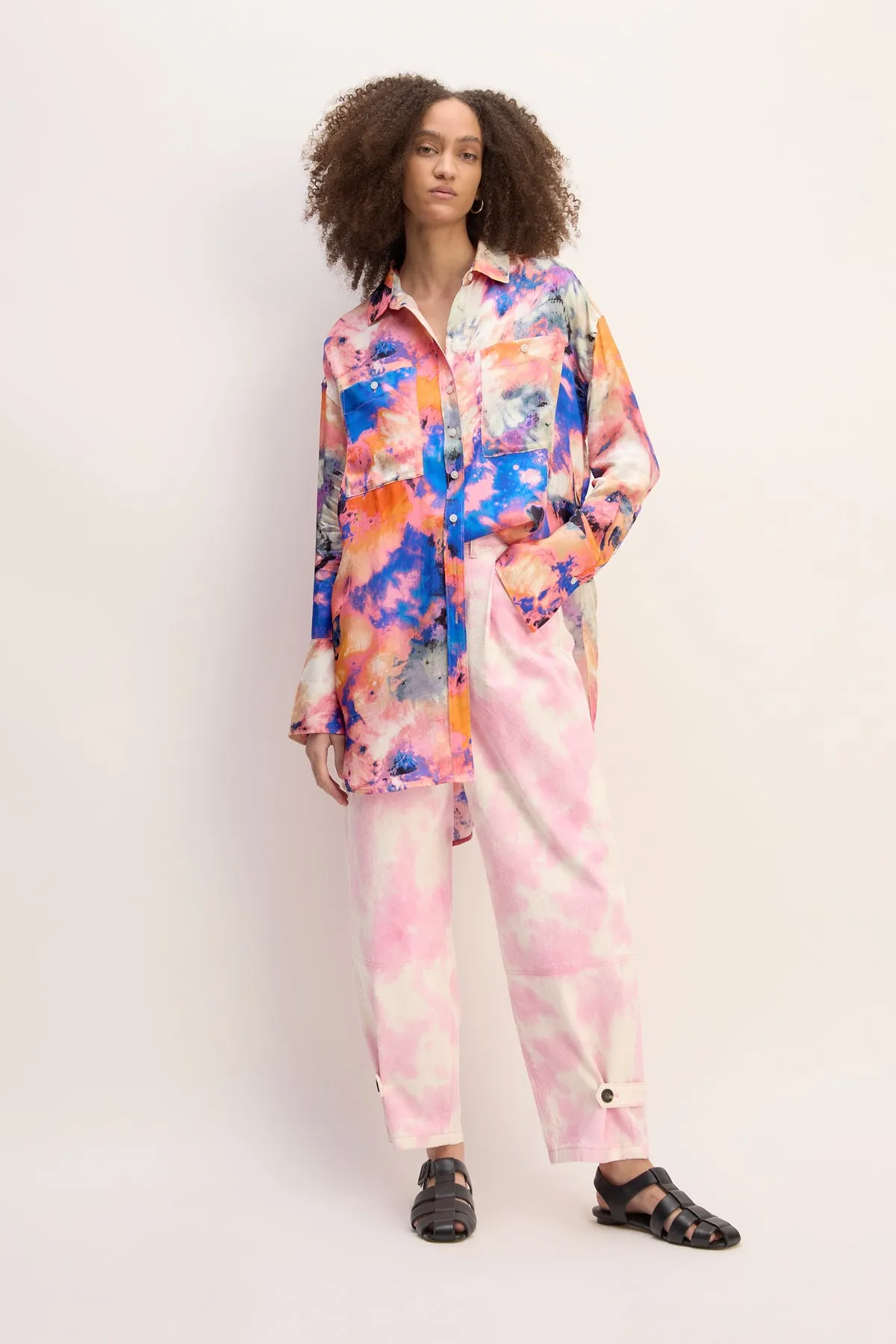 MULTICOLOUR SATIN SHIRT