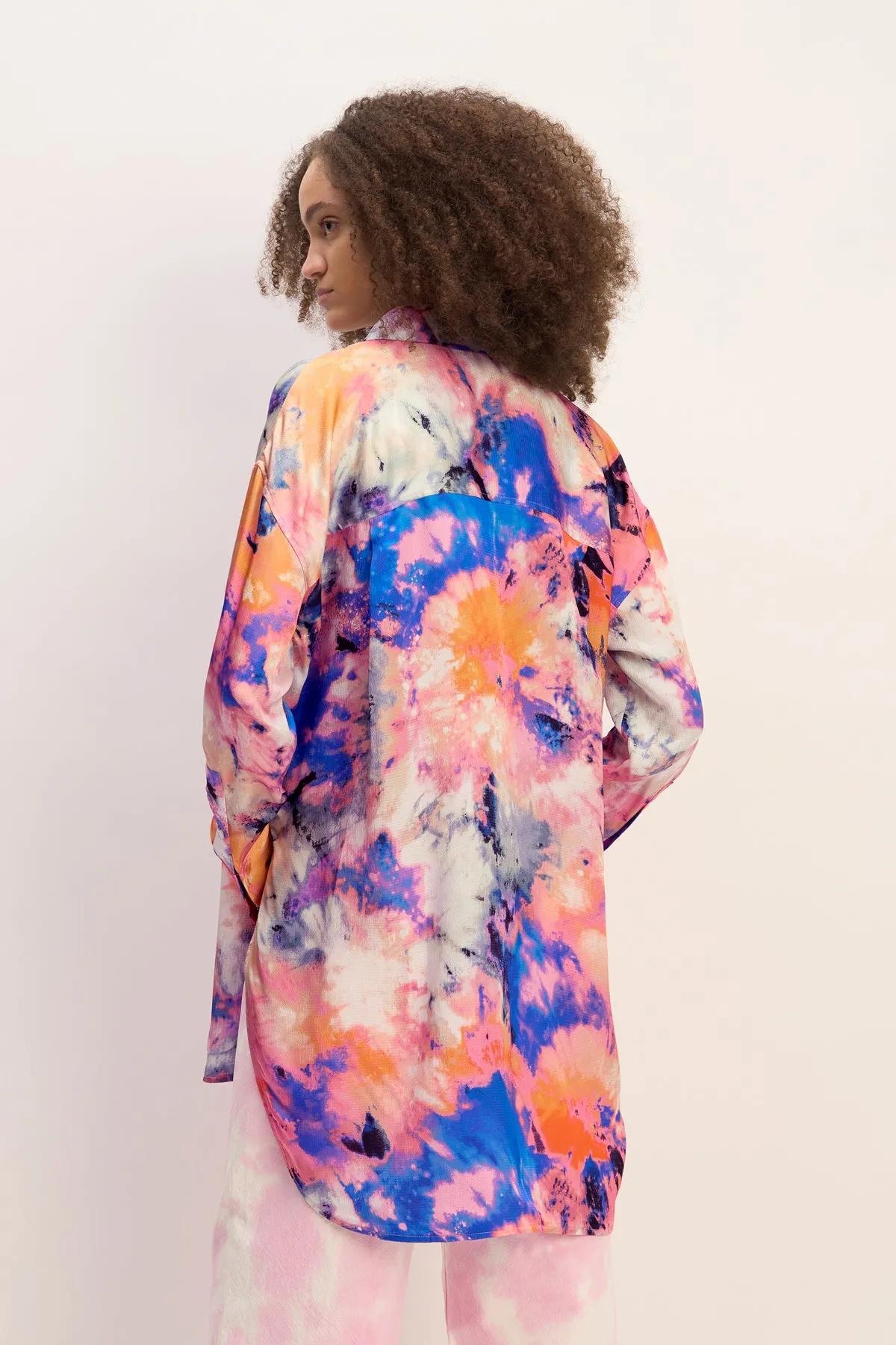 MULTICOLOUR SATIN SHIRT