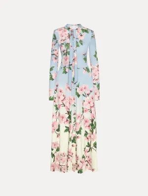 Ombré Cherry Blossom Jersey Dress
