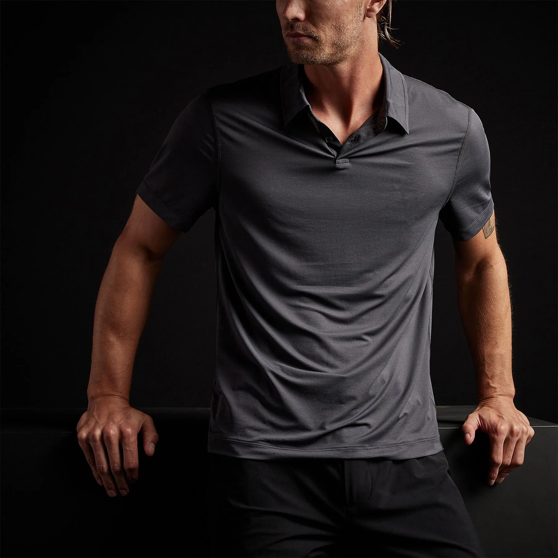 Performance Knit Polo - Slate