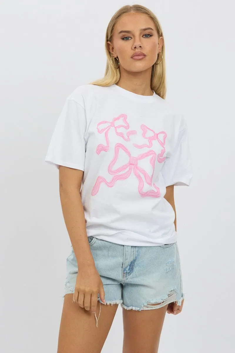 Pink Graphic Tee Short Sleeve
