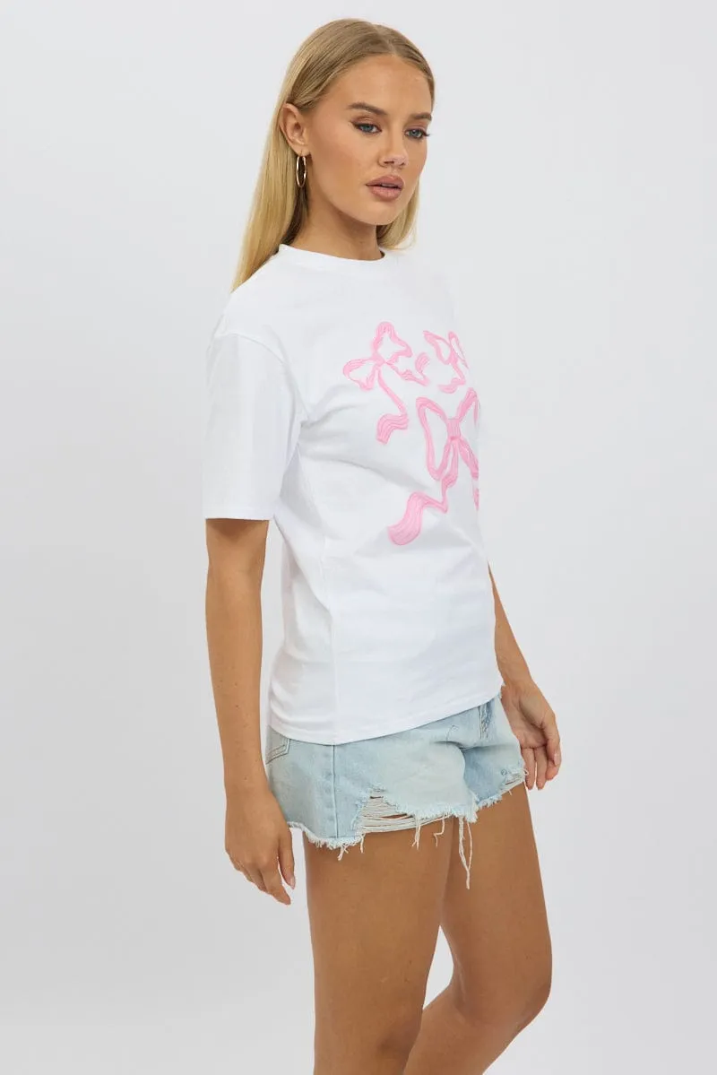 Pink Graphic Tee Short Sleeve
