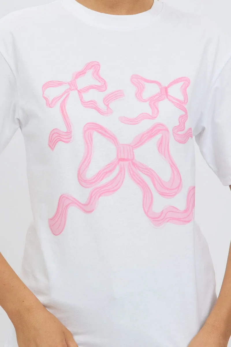Pink Graphic Tee Short Sleeve