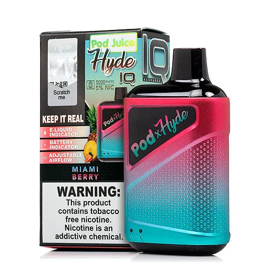 Pod X Hyde IQ Disposable Vape - 5,000 Puffs