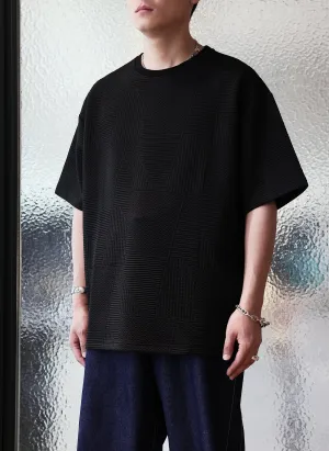 Polyester Spandex Jacquard Oversized Tee