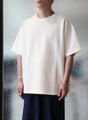 Polyester Spandex Jacquard Oversized Tee