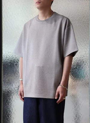Polyester Spandex Jacquard Oversized Tee