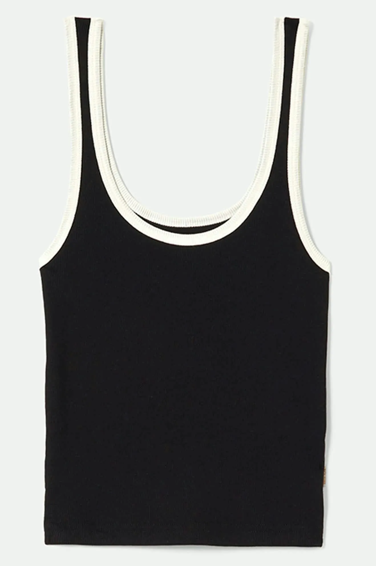 Ringer Organic A-Tank - Black/Off White