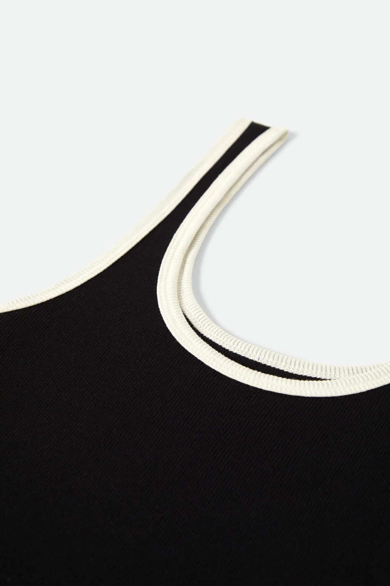 Ringer Organic A-Tank - Black/Off White