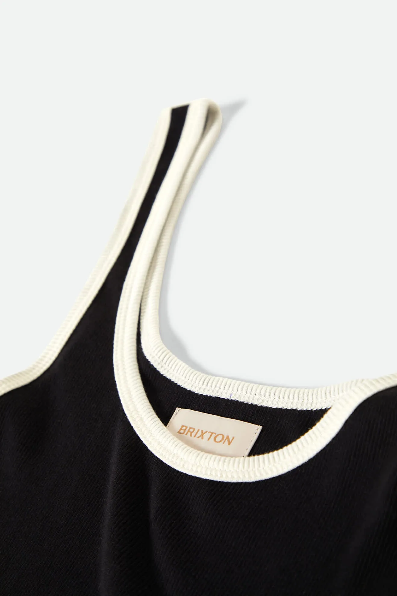 Ringer Organic A-Tank - Black/Off White