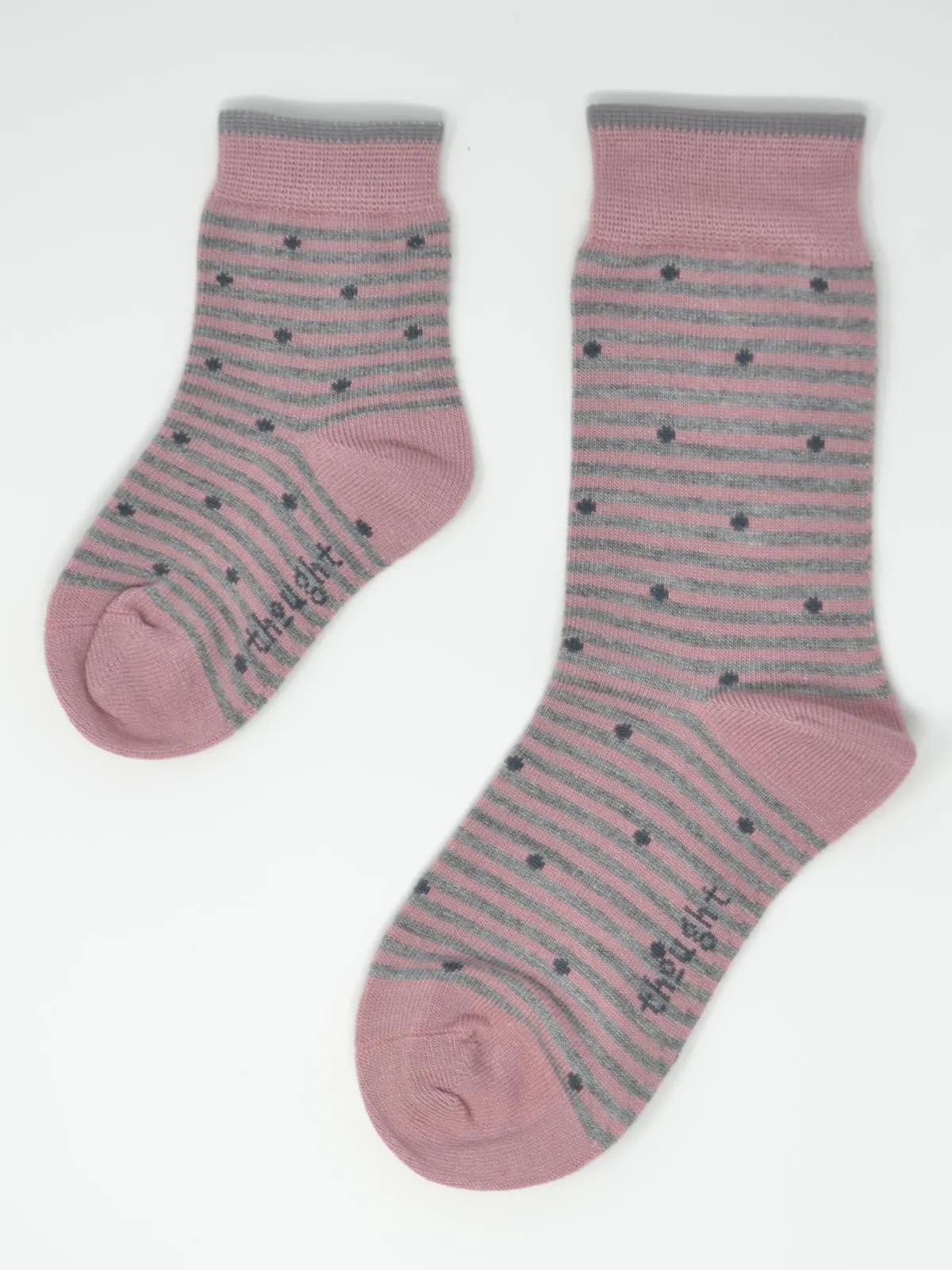 Rose Bamboo Baby Spot & Stripe Socks Gift