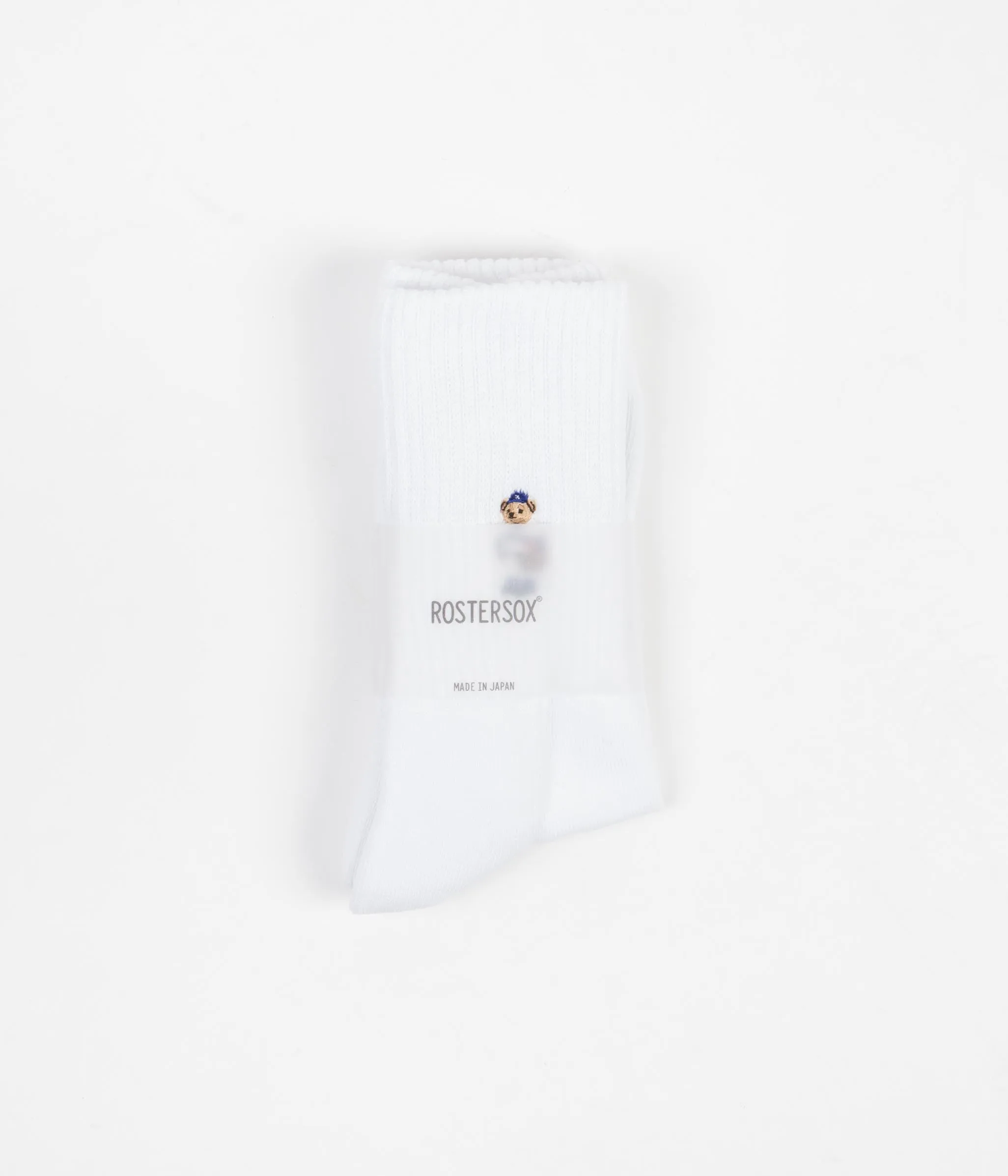 Rostersox Bear Socks - White